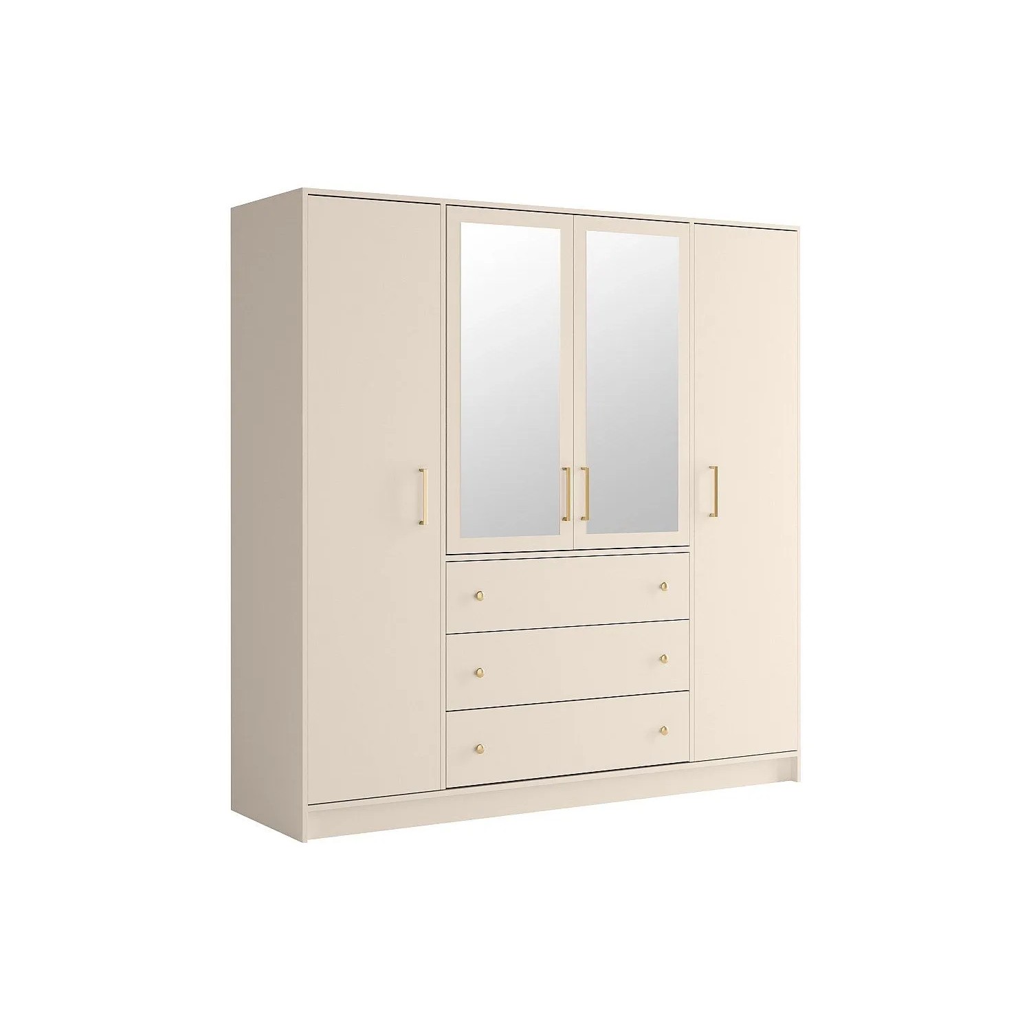 Vente-unique Kleiderschrank Lizandro Beige 196 cm