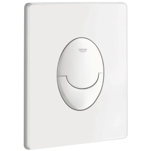 Weiße Grohe QuickFix WC-Betätigung Start für 2-Mengen-Spülung.