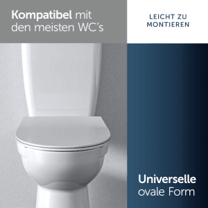 Ideal Standard Antibakterieller WC-Sitz mit Absenkautomatik Sandwich Design