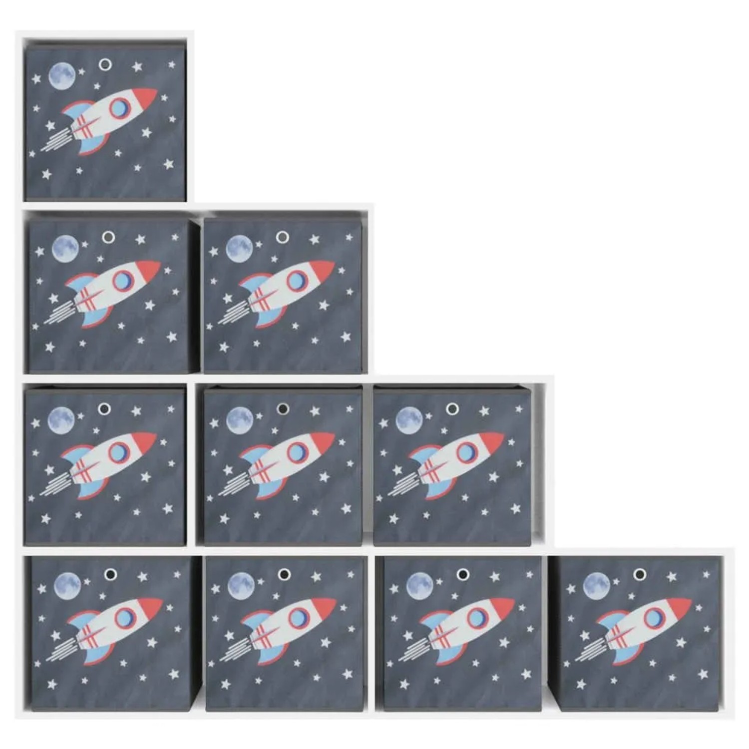 vidaXL Faltboxen 10 Stk Grau 32x32x32 cm Vlies 4018988_5