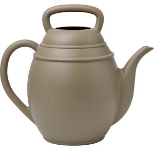 Olivgraue Xala Gießkanne (10 l) im Teekannen-Design für Garten und Zuhause.