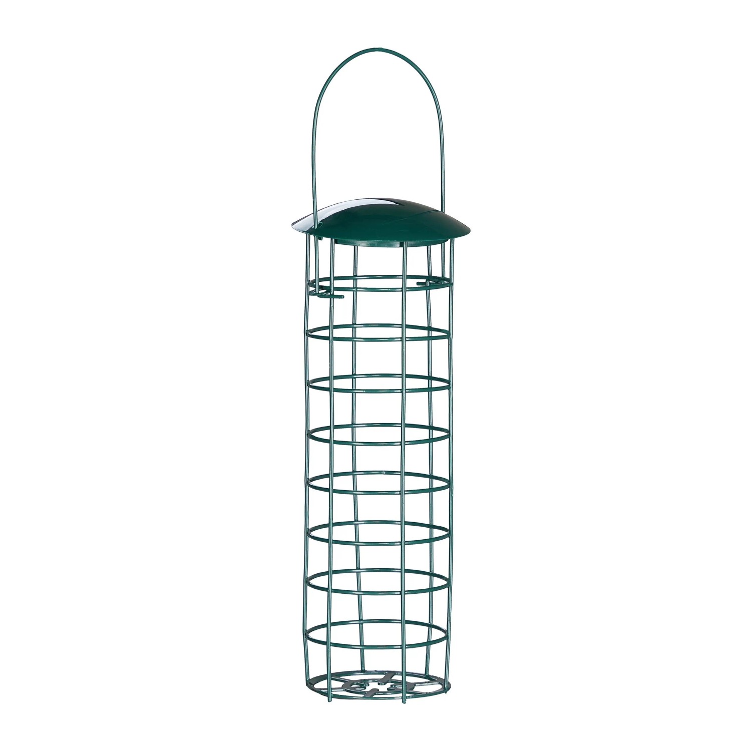 Relaxdays Meisenknödelhalter 2er Set Eisen Dunkelgrün 31 cm x 8,5 cm 120 g