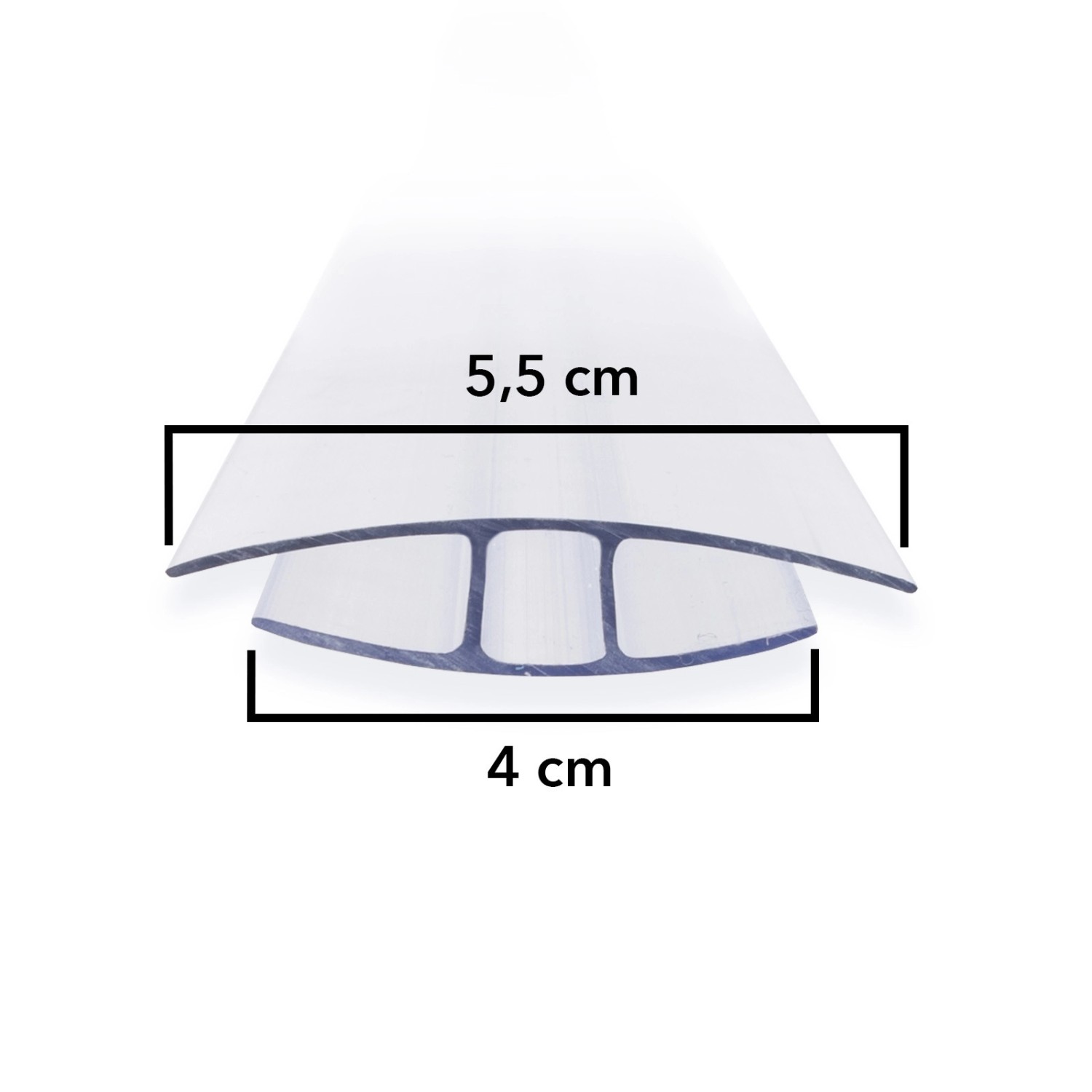 KARAT Verbinder für Doppelstegplatten Hohlkammerplatten HProfil 121
