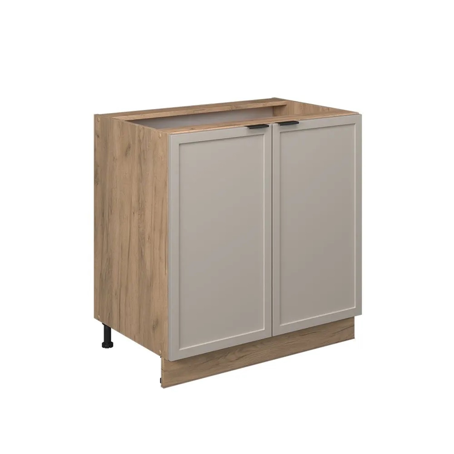 Vicco Küchenunterschrank Fame-Line GrauBeige 80 x 82 mit Regal ohne Arbeitsplatte Art Nr 50307