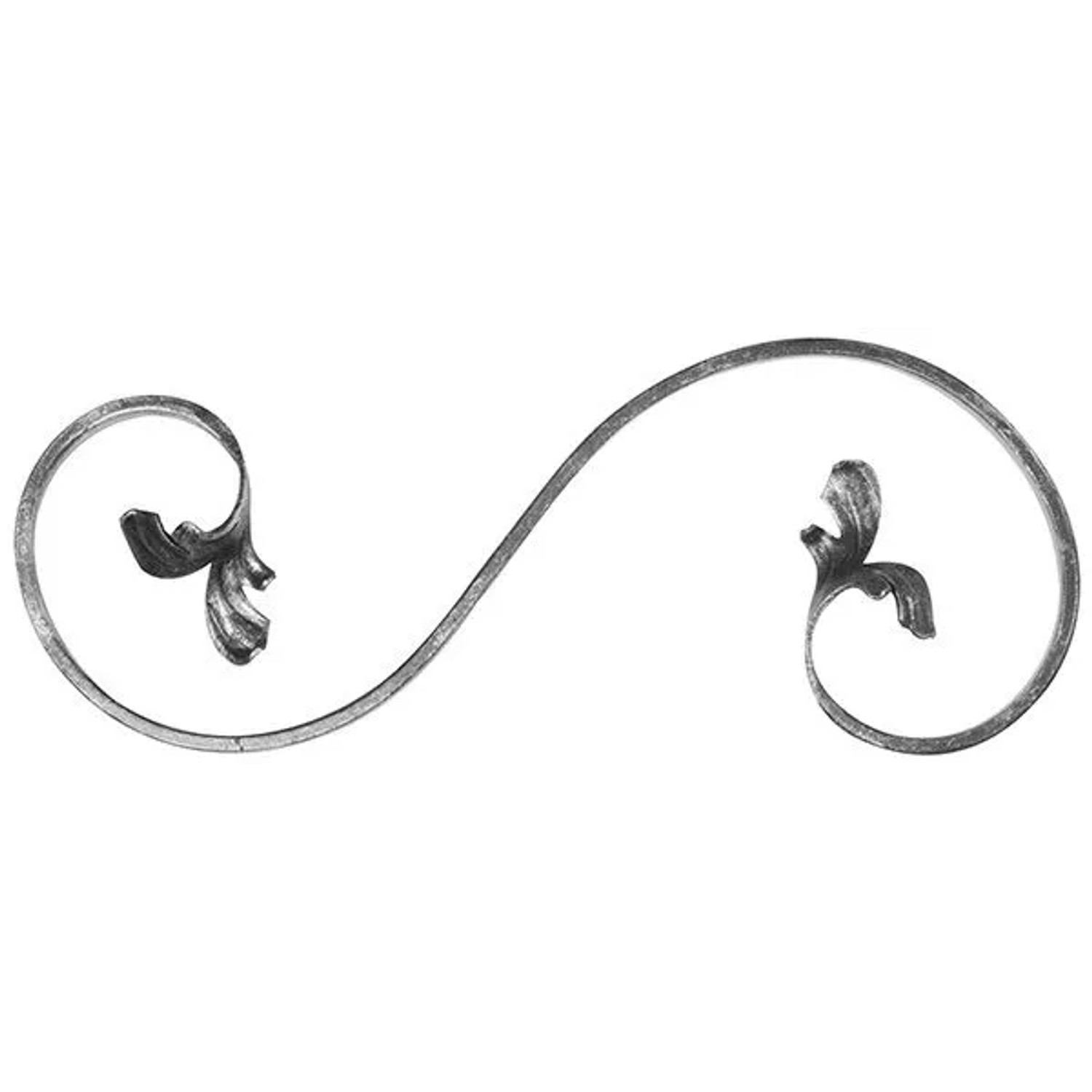 FeNau Leichtbarock Links Maße 120x300 mm Material 12x5 mm Stahl S235JR Roh