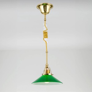 Transparenter Orion Kabelkürzer aus Acryl an Lampe, ideal zum Aufwickeln von Lampenkabeln.