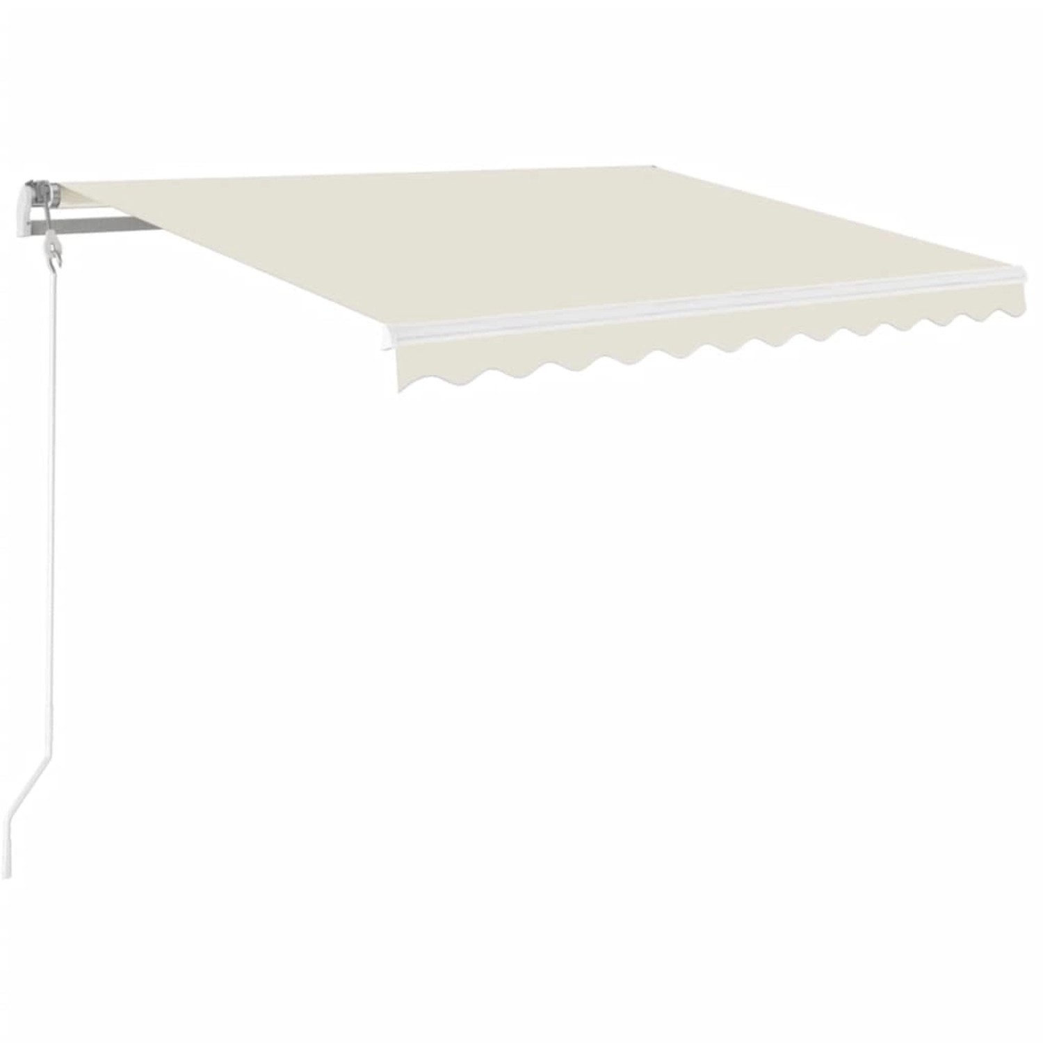 furnicato Markise Manuell Einziehbar 350x250 cm Creme günstig online kaufen