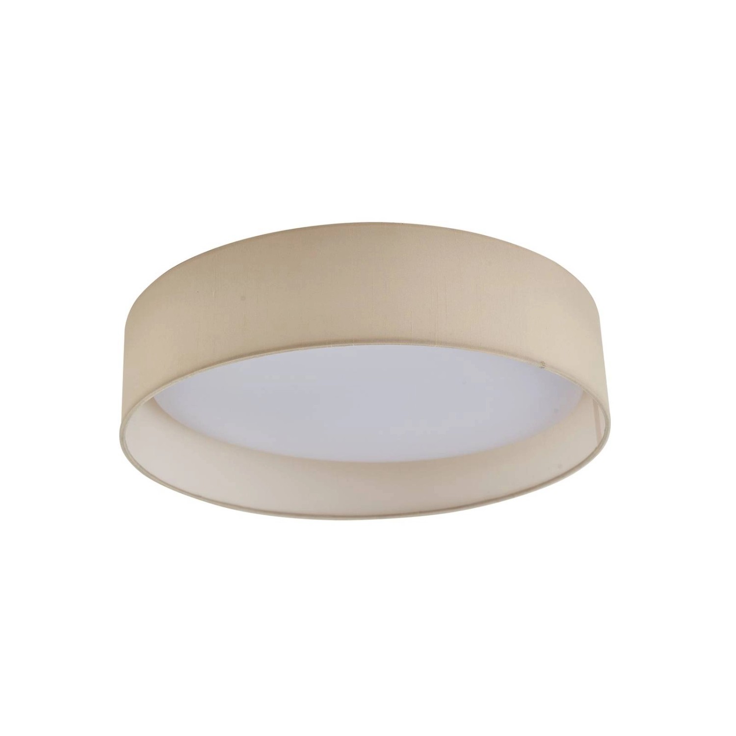Lindby LED Deckenleuchte Eilif 10031194 Modern in Creme aus Textil 1-flammig Wohnzimmerleuchte