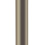 Silberner LED-Solarspieß, 40 cm hoch, für Gartenwege und Außenbereiche.