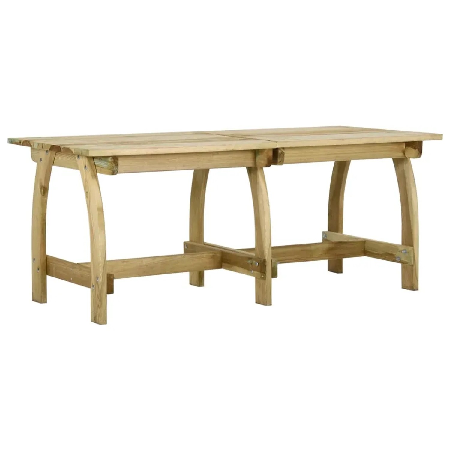 vidaXL Gartentisch 220x74x75 cm Kiefernholz Imprägniert 318405