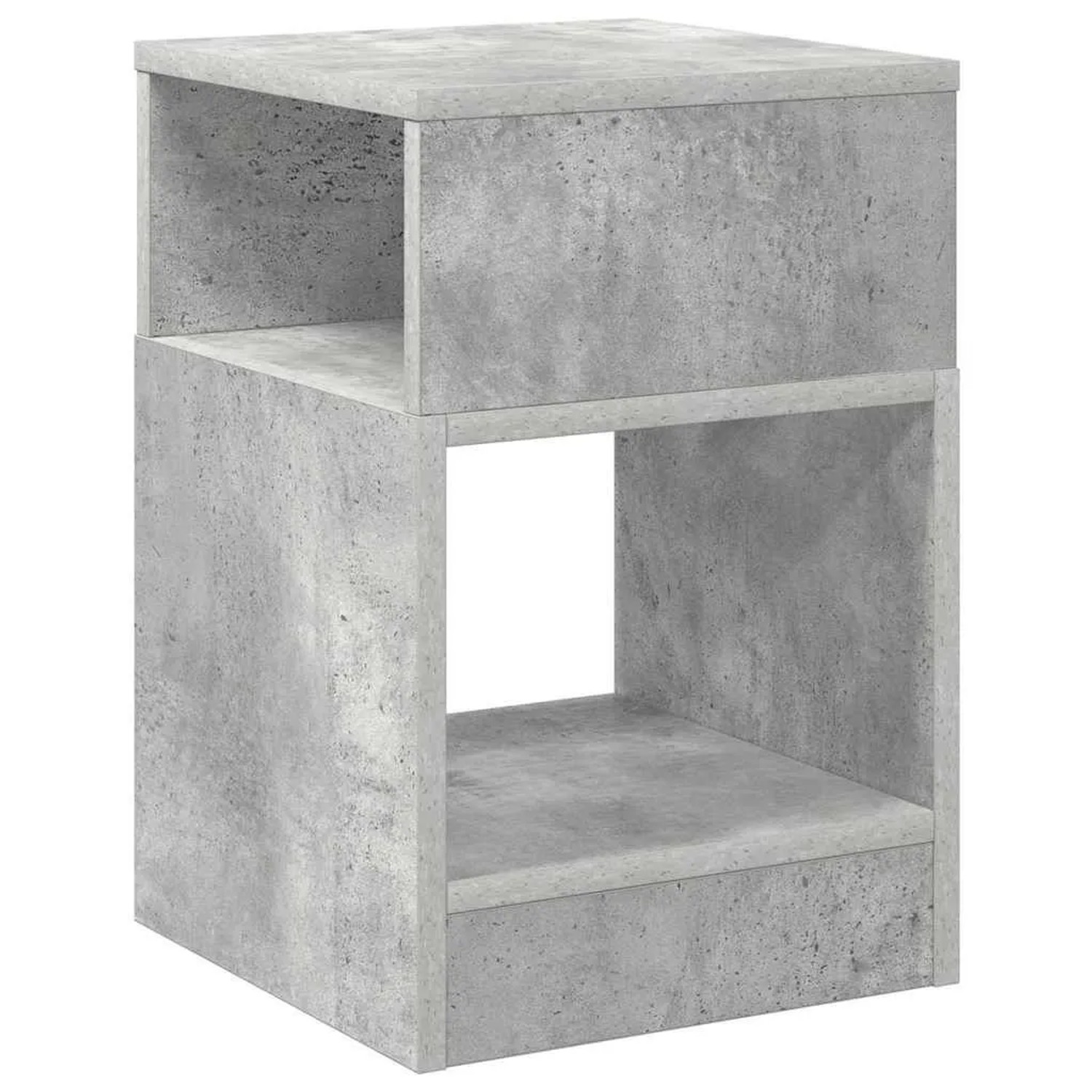 vidaXL Beistelltisch Beton Grau 30,5 x 30 x 45 cm Holzwerkstoff 890902
