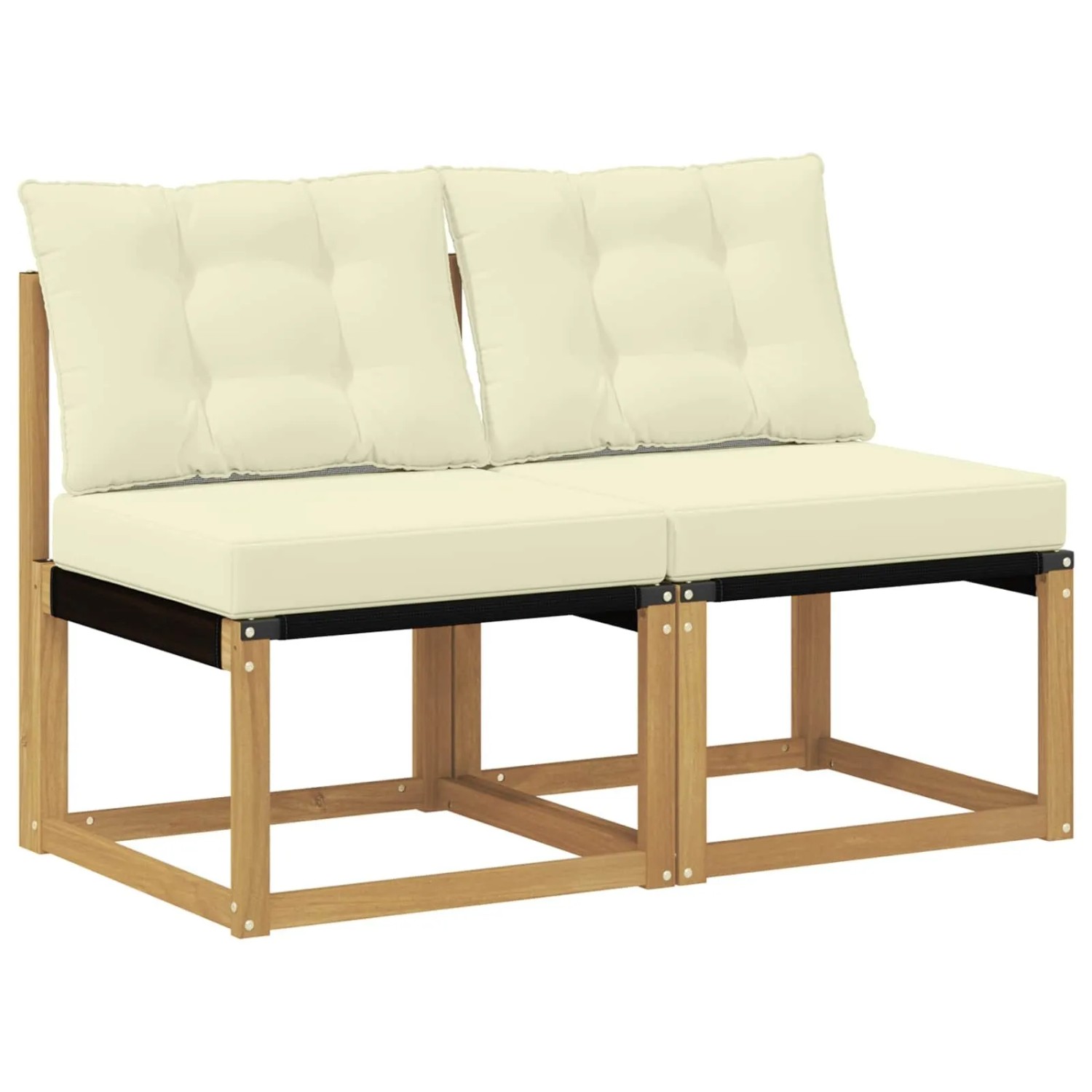 vidaXL 2 Stück Outdoor Mittelsofa 901609
