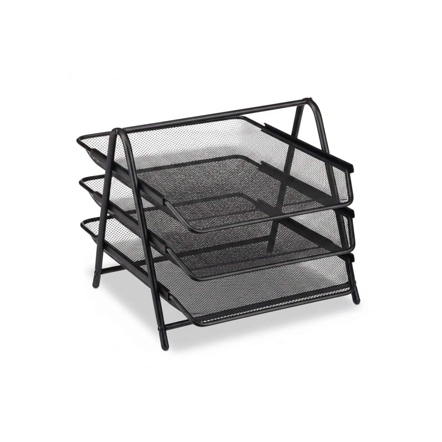 Relaxdays Dokumentenablage Metall Schwarz Ausziehbar 27 cm x 29,5 cm x 35,5 cm 1,1 kg