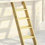 Holzpool Leiter für Karibu Pool Set mit Sonnenterrasse, chromfrei kesseldruckimprägniert.