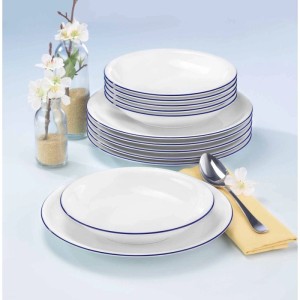 Seltmann Weiden Compact Blaurand Tafelservice 12-teilig