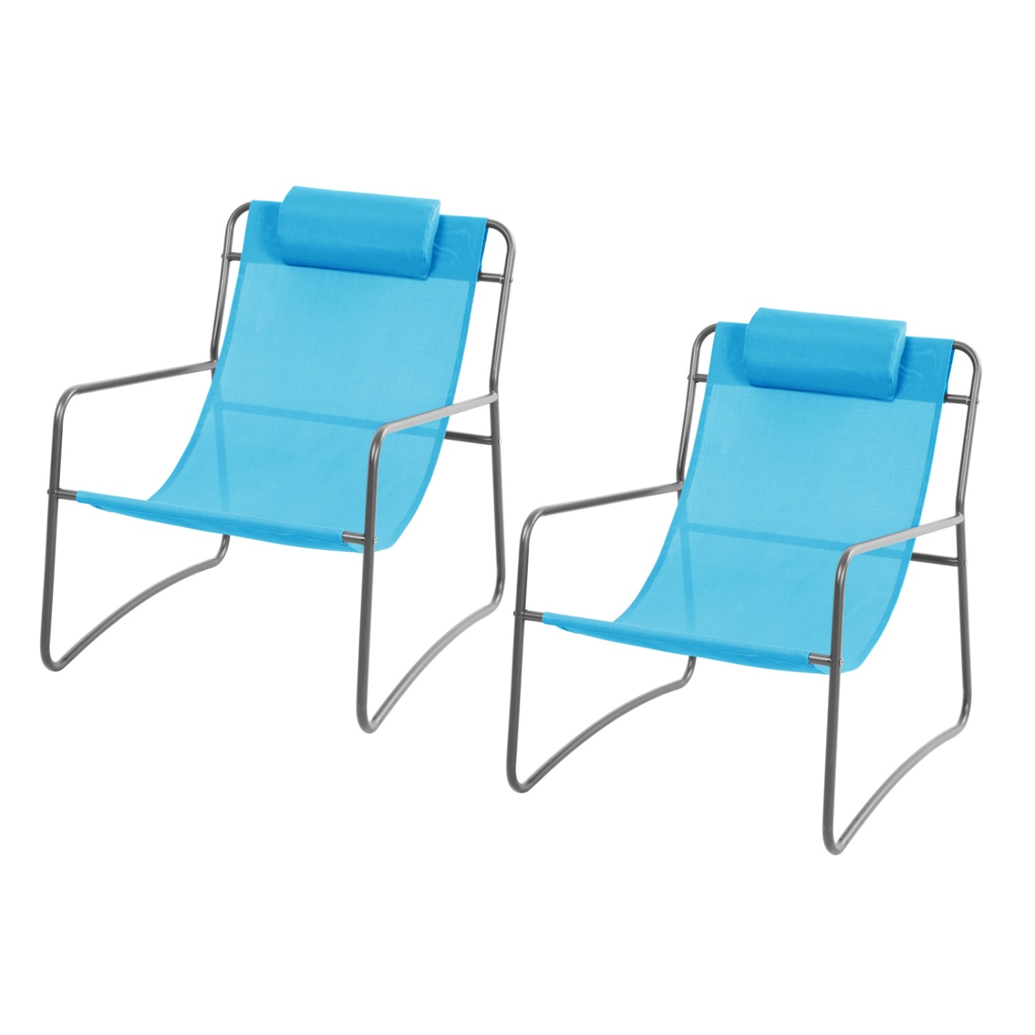 Svita Sveio 2er Set Outdoor Relaxsessel Gartenstuhl Mit Kissen Liegestuhl B günstig online kaufen