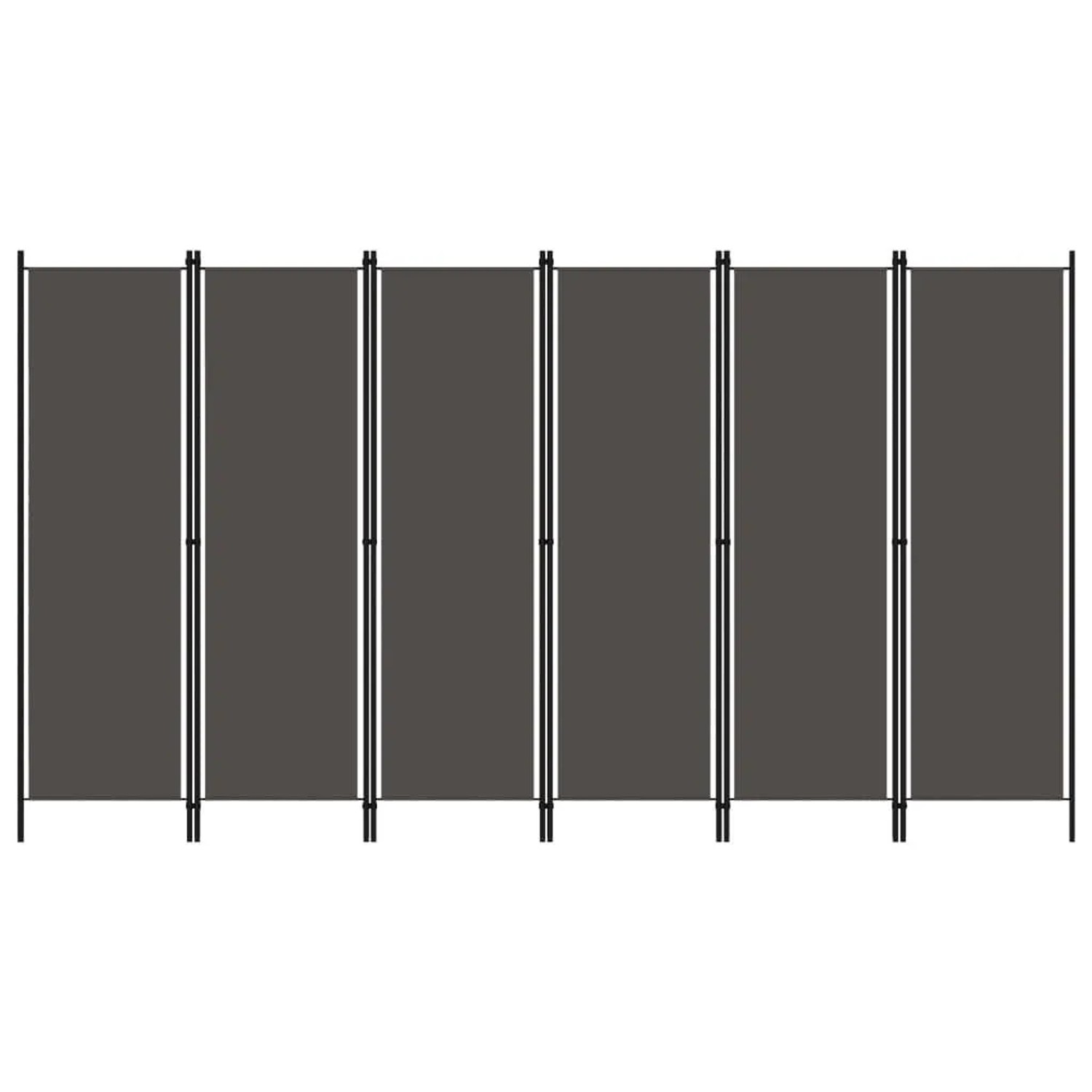 vidaXL 6 Tlg Raumteiler Anthrazit 300x180 cm 320729