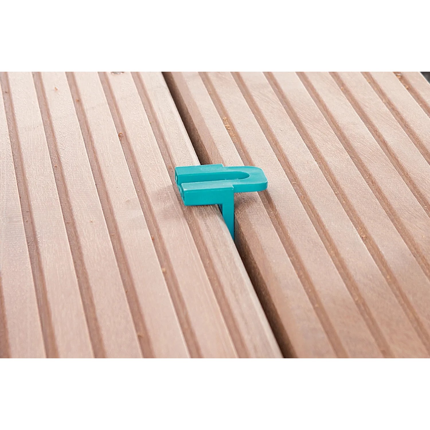 wolfcraft Abstandshalter für Terrassendielen, 10er-Set für gleichmäßige Fugen.
