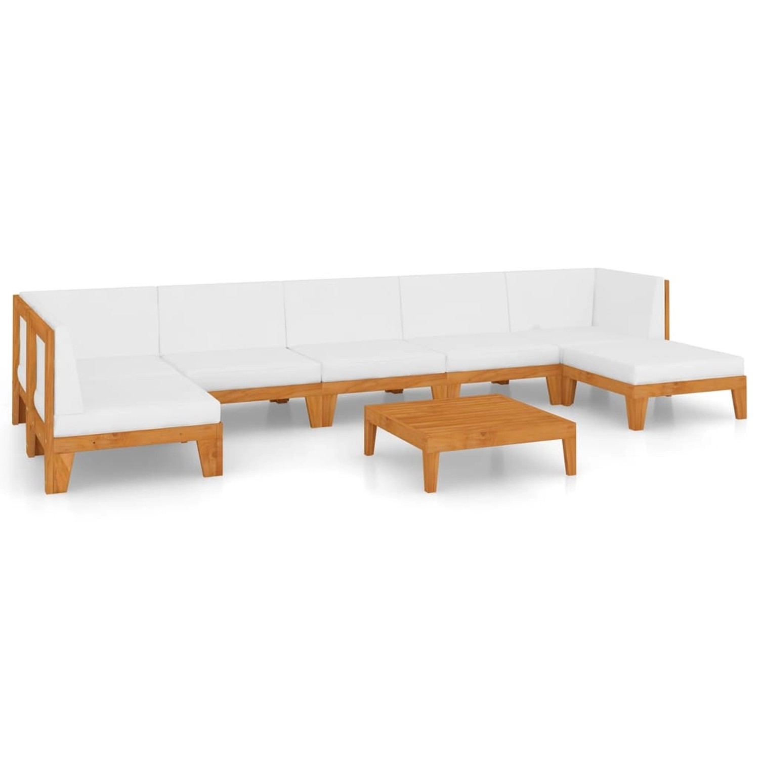 8-tlg. Garten-lounge-set Mit Kissen Massivholz Akazie günstig online kaufen