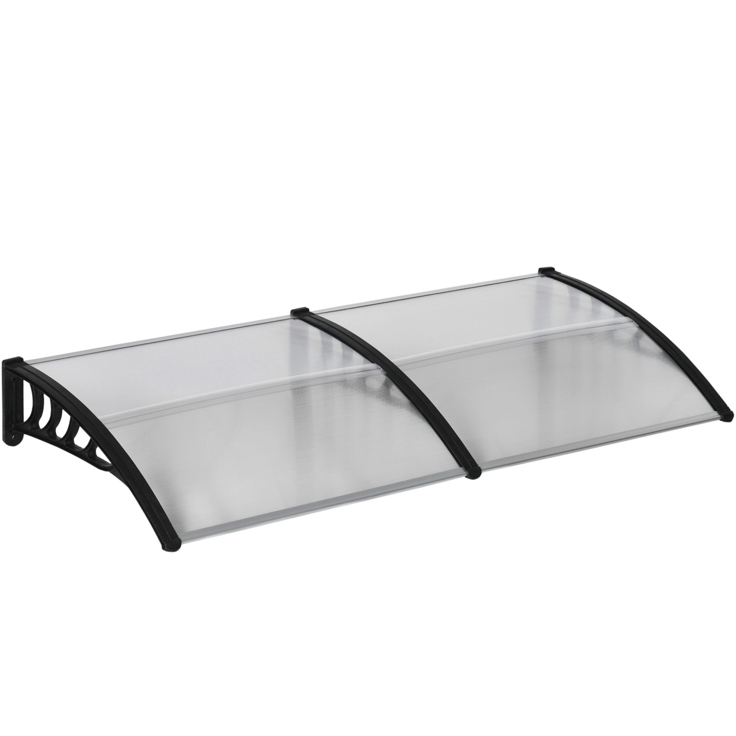 Outsunny Pultvordach Vordach für Haustür 200 x 96 x 27 cm mit UV Schutz Sch günstig online kaufen