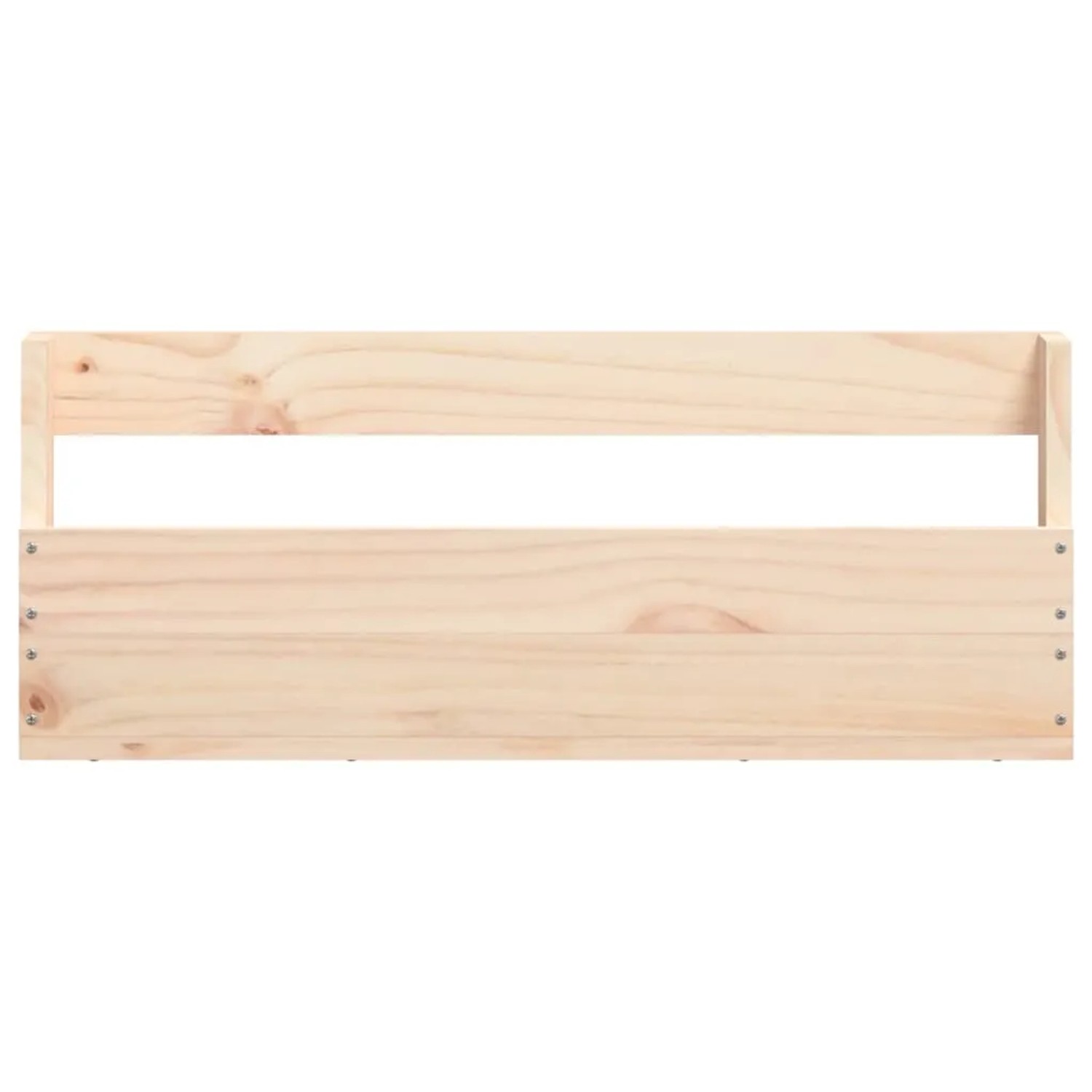 Helles Wand-Schuhregal aus unbehandeltem Massivholz Kiefer, rechteckig, für moderne Schuhaufbewahrung.