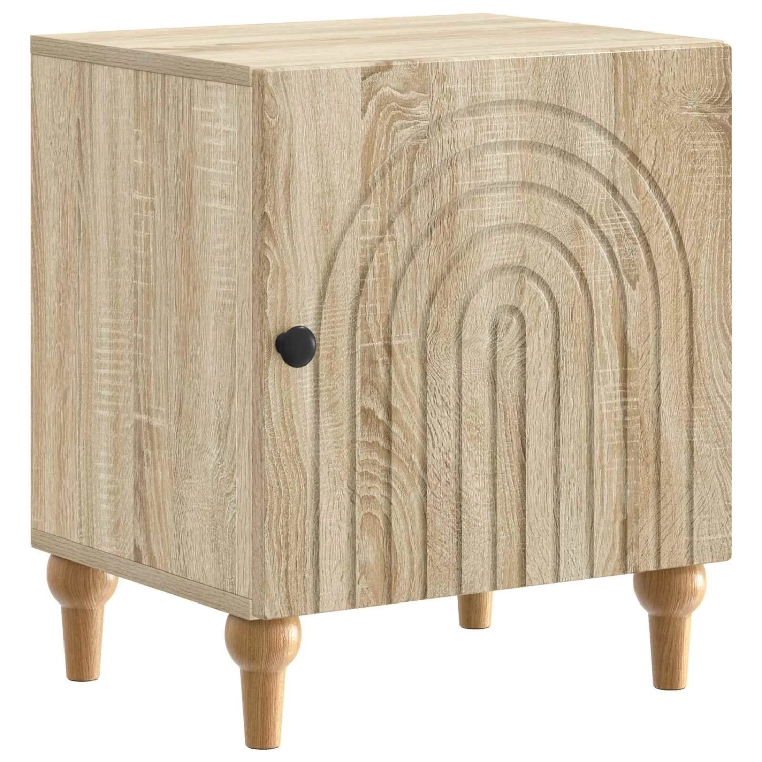 vidaXL Nachttisch Sonoma-Eiche 43 x 34,5 x 50 cm Holzwerkstoff 894109