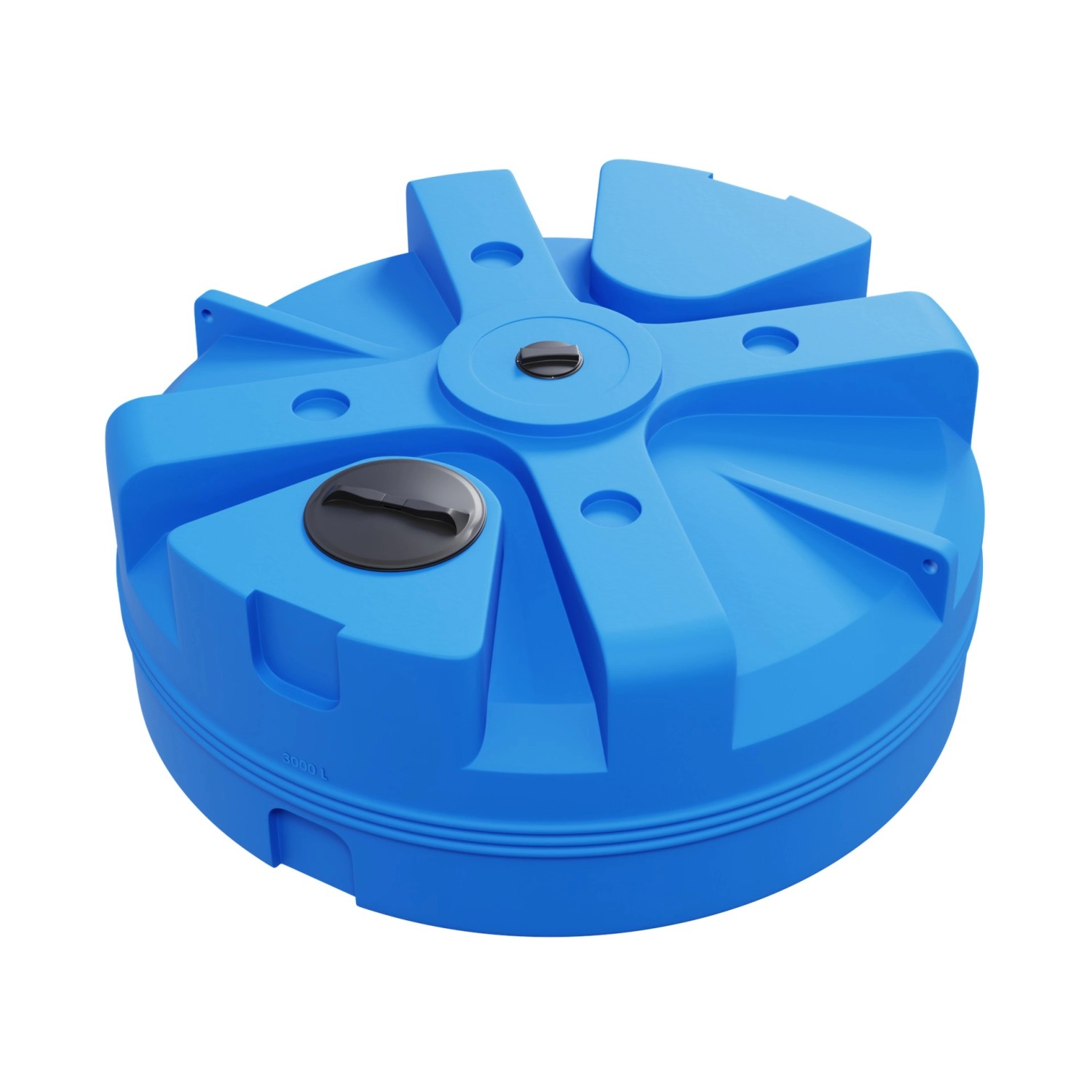 KMND 3000L F Trinkwasser Wassertank Blau