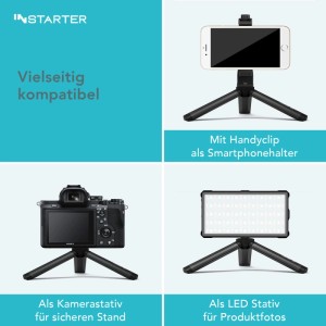 Instarter Deskpod Base Tischstativ Mini Stativ Handystativ Kamerastativ