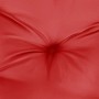Nahaufnahme: Rotes vidaXL Palettenkissen, Stoffstruktur sichtbar, Teil eines 2-tlg. Sets.
