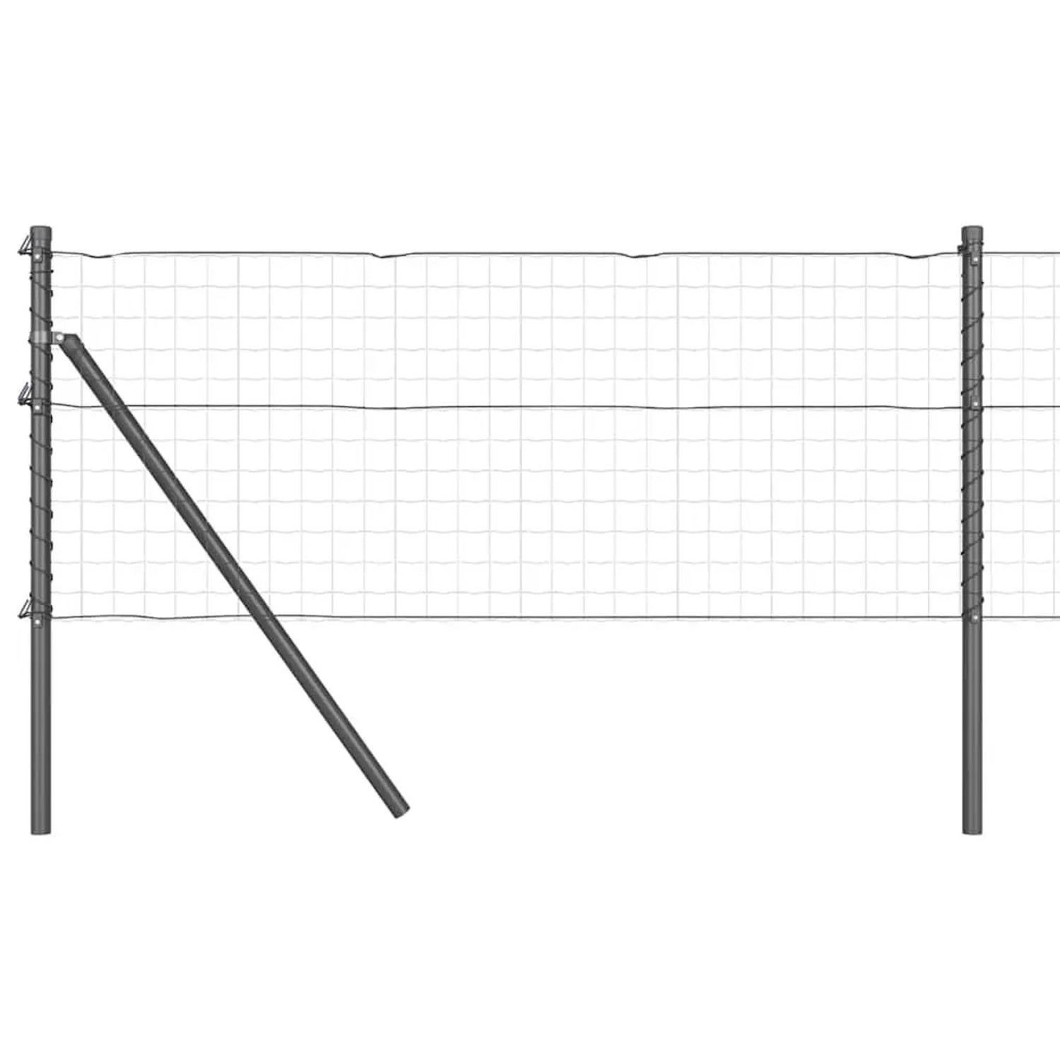 vidaXL Zaunpfosten 26 Stk Grau 3,2 x 3,2 x 120 cm 3350133 günstig online kaufen