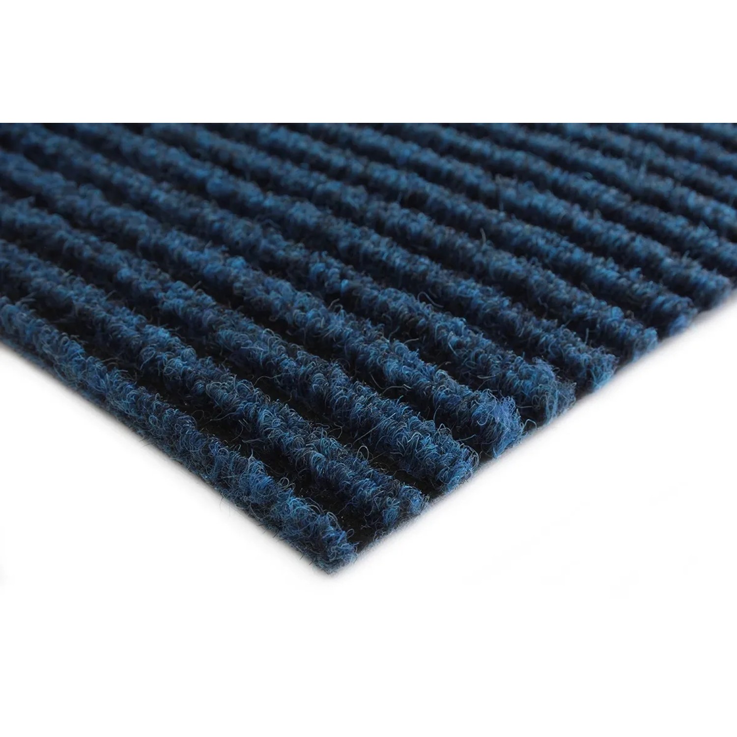 Blauer Primaflor Sauberlauf Magnum Teppichläufer mit strukturierter Oberfläche für Eingangs- und Flurbereiche.