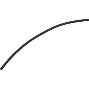 Schwarzer Schrumpfschlauch, Teil eines 5-teiligen Sets zum Isolieren von Kabeln.