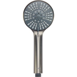 baliv Duschbrause-Set DBS-70.180 in Metall Grau, Handbrause mit verschiedenen Strahlarten.