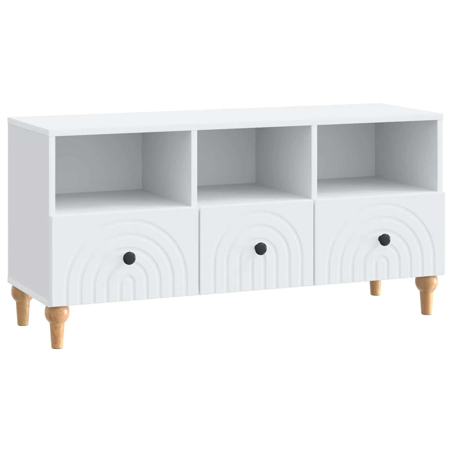 vidaXL TV-Schränk Weiß 102 x 34,5 x 50 cm Holzwerkstoff 894215