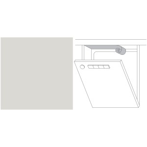 Dampfschutzfolie zum Schutz der Arbeitsplattenunterseite vor Wasserdampf.