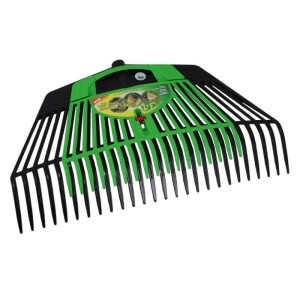 Galaflor Laubrechen mit 26 Zinken und Laubhand, grün und schwarz.