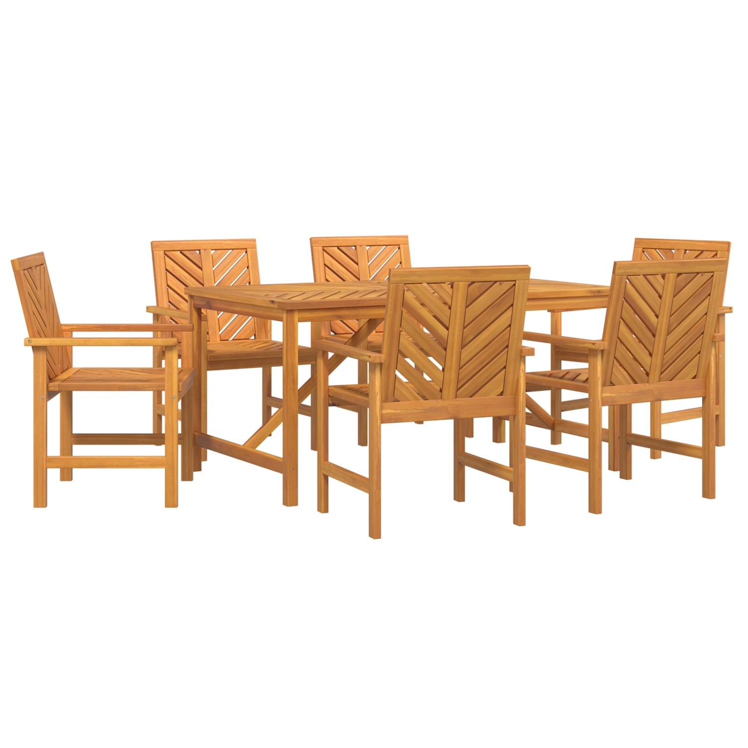 vidaXL 6-Teiliges Garten Esszimmer Set aus Massivholz Akazie 3154107 günstig online kaufen