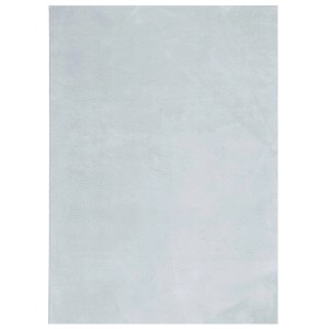 Blauer, waschbarer Kurzflor-Teppich Huarte, 200x280 cm, ideal für Wohnzimmer und Schlafzimmer.