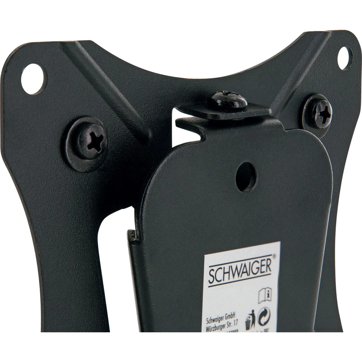 Schwaiger TV-Wandhalterung Fixed 1, geeignet für Bildschirme bis 25 kg.