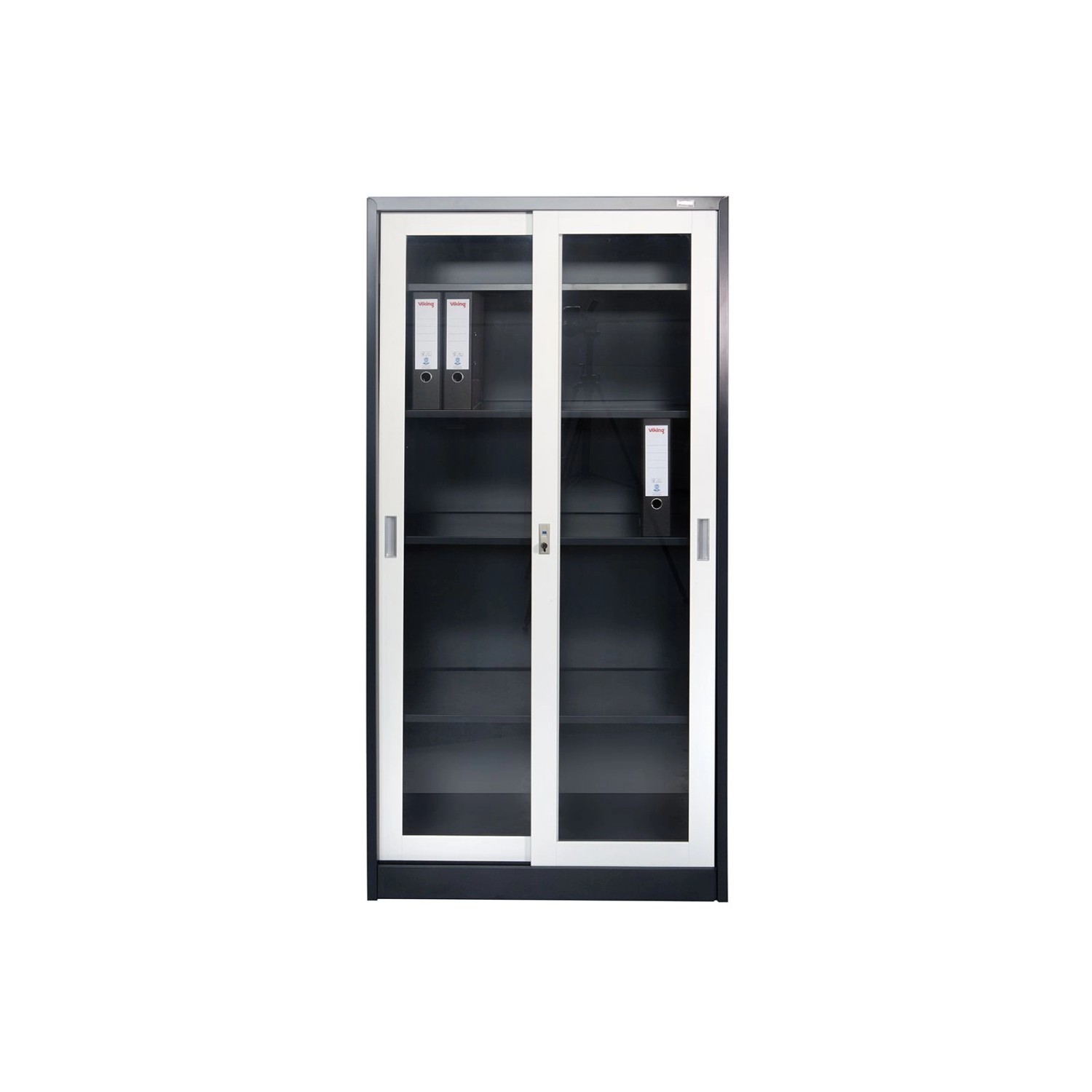 Jet-Line Stahlschrank St Petersburg in Anthrazit-Weiß 90 x 40 x 185 cm Absc günstig online kaufen