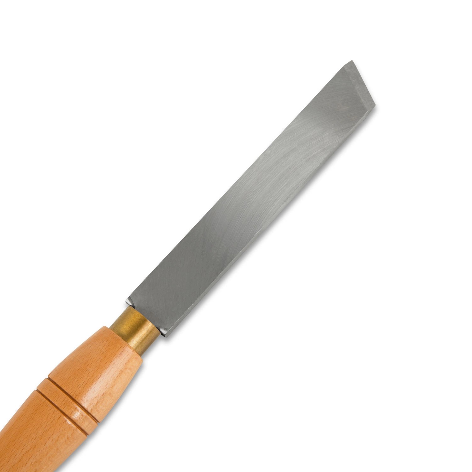 Detailaufnahme eines EBERTH Drechseleisens mit Holzgriff aus dem 8-teiligen Set.