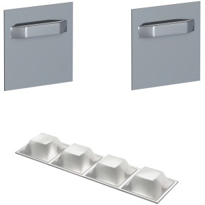 Artiteq Dibond Hänger 2er-Set mit Abstandshaltern für Bilderrahmen und leichte Platten.