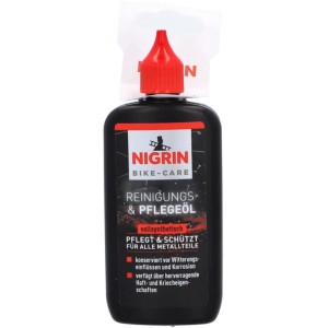 Nigrin Reinigungs- und Pflegeöl Bike-Care, 100 ml Flasche für die Fahrradpflege.