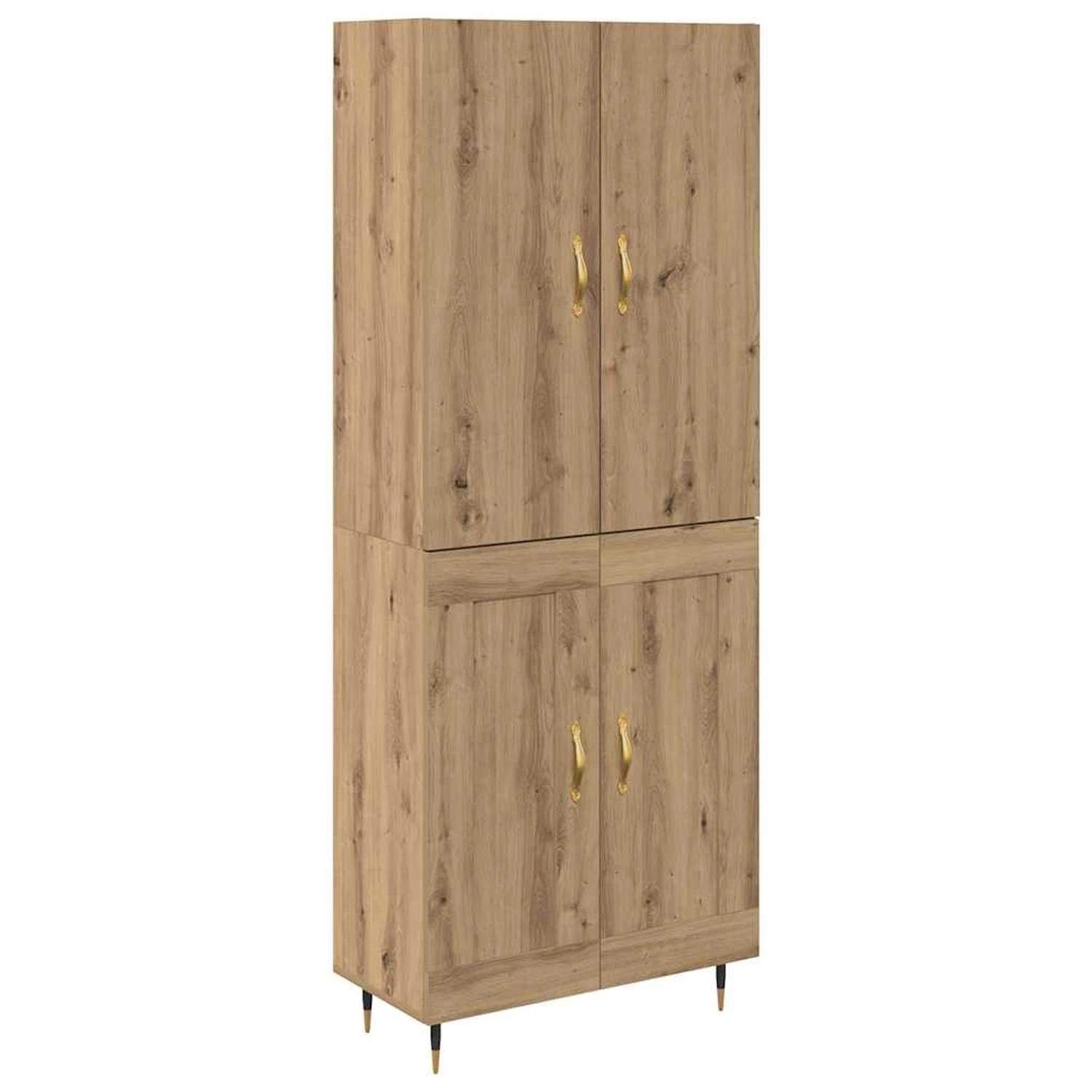 vidaXL Highboard Artisan-Eiche 69,5 x 34 x 180 cm Holzwerkstoff 3416046 günstig online kaufen