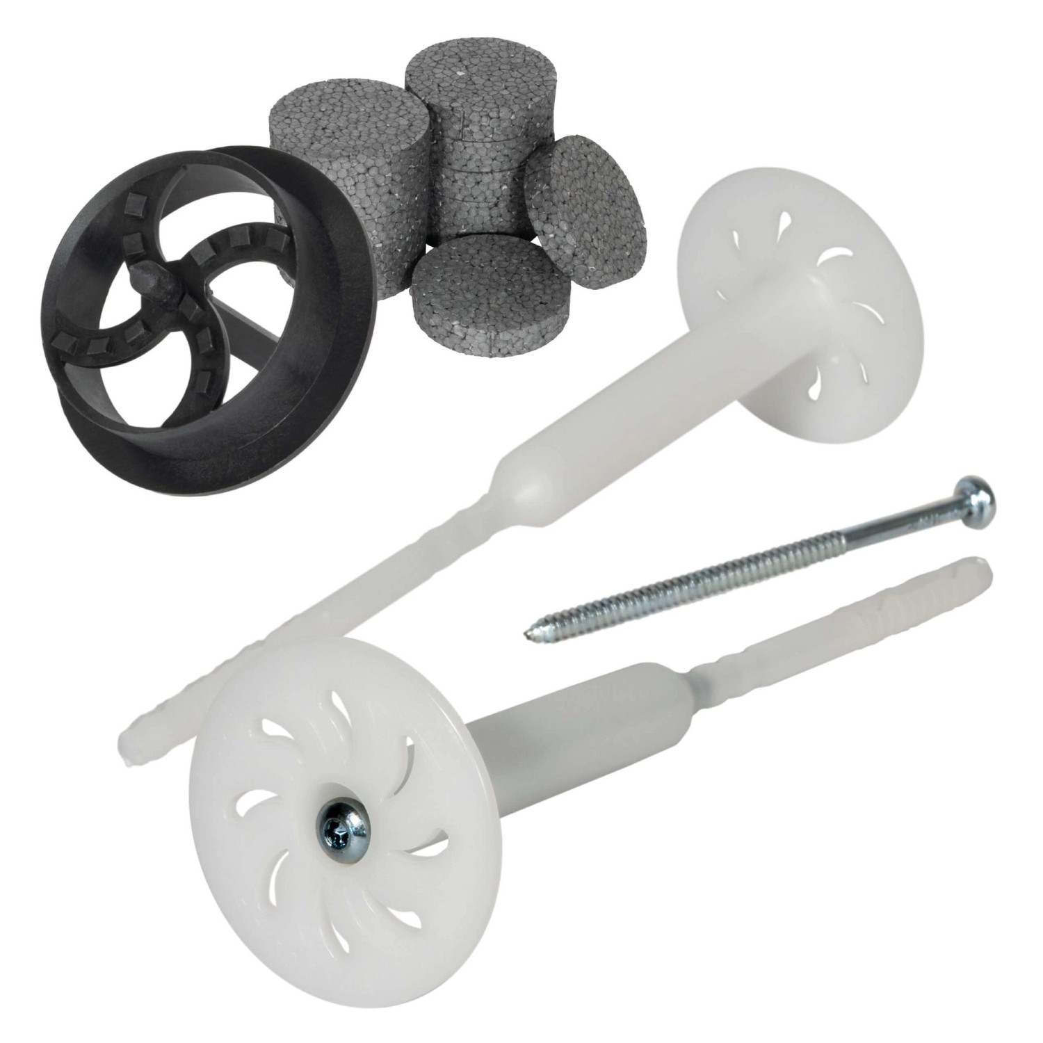 PROTEKTOR 100x Dämmstoff-Schraubdübel Set Ø8x220mm Vormontiert inkl. 200x R günstig online kaufen