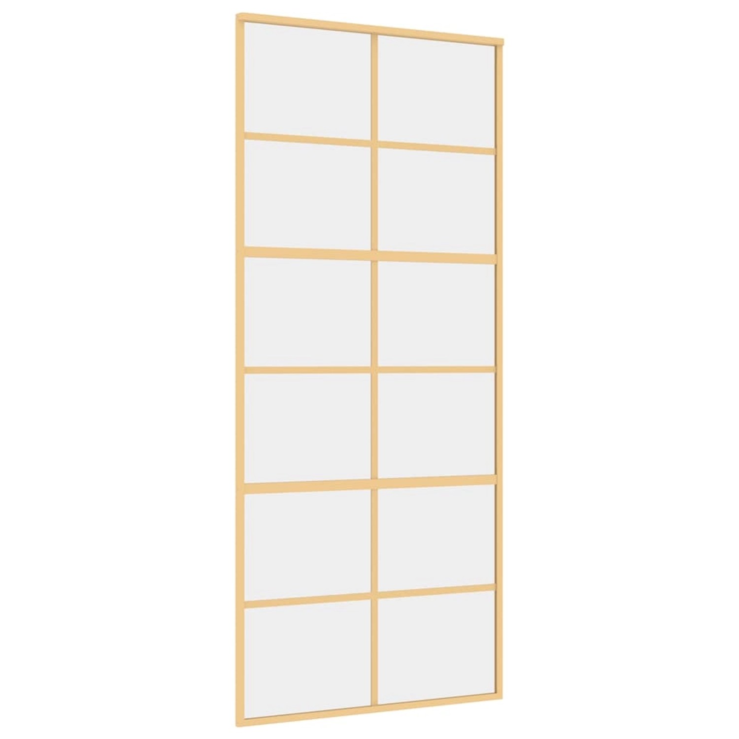 vidaXL Schiebetür Golden 90x205 cm ESG-Klarglas und Aluminium 155167 günstig online kaufen
