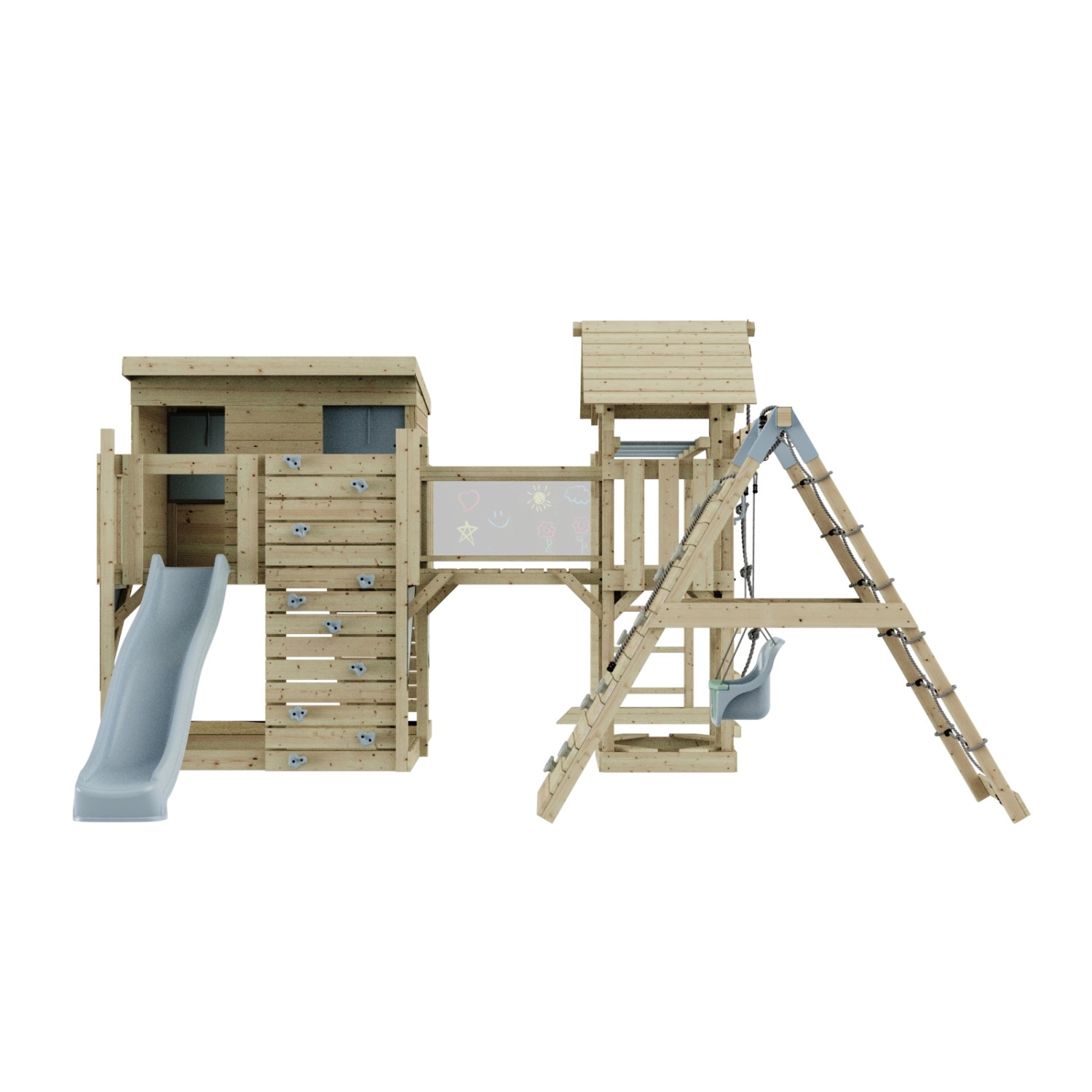 OutdoorToys Spielturm Bene mit Babyschaukel Eisblau günstig online kaufen