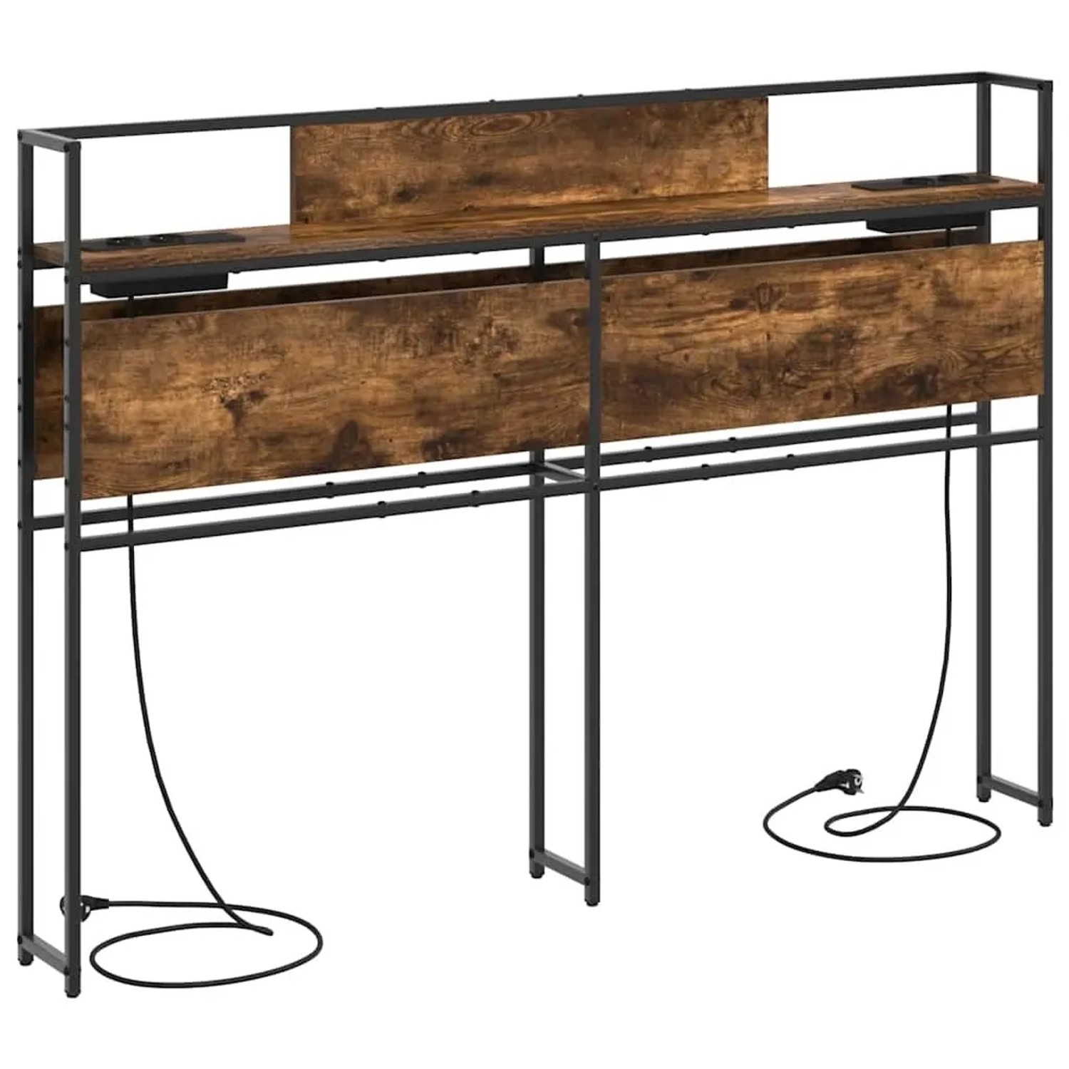 vidaXL Stauraum-Kopfteil mit Regal Räuchereiche 150 cm Holzwerkstoff 859647 günstig online kaufen