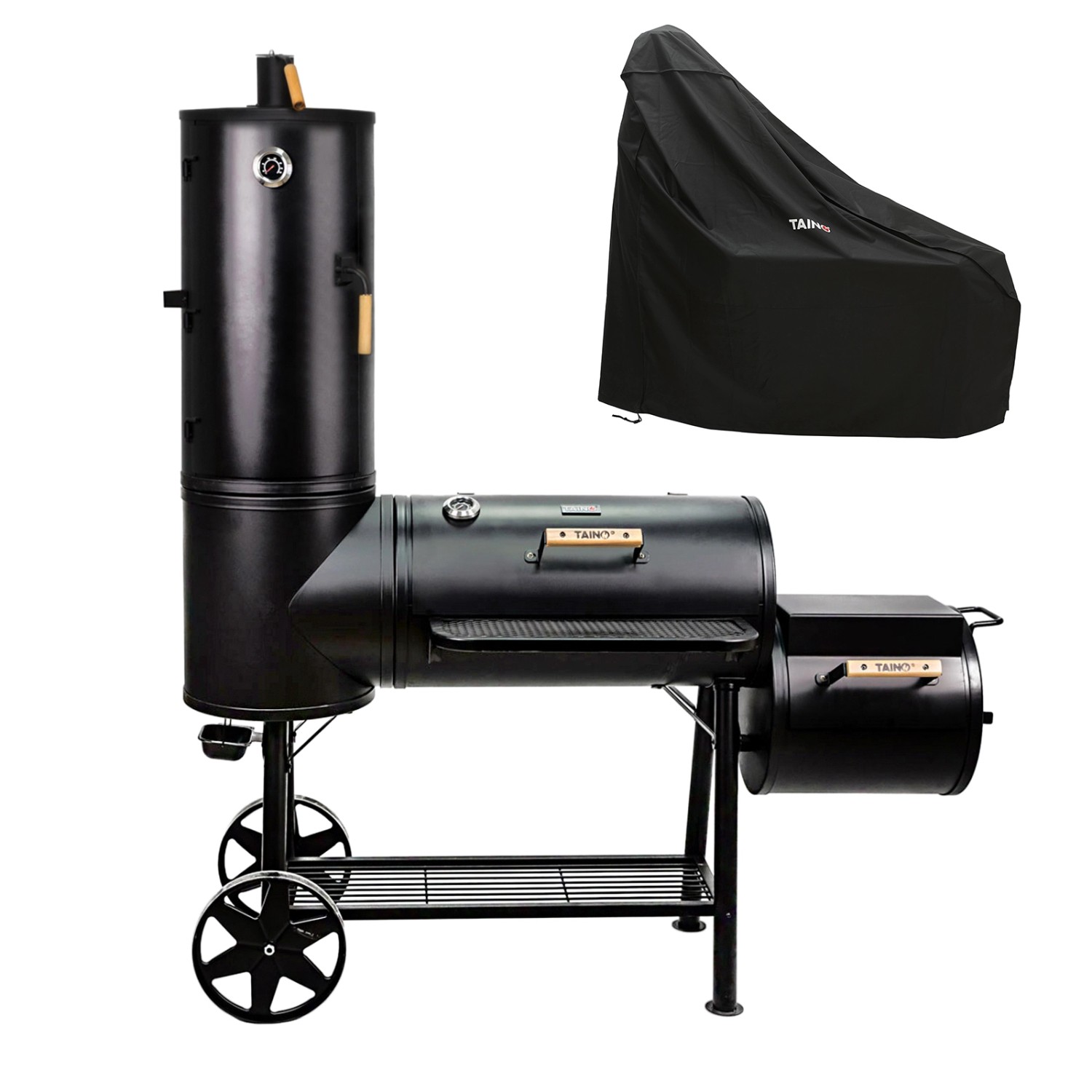Taino Chief 130kg Smoker Set Abdeckhaube Holzkohle-Grill BBQ günstig online kaufen