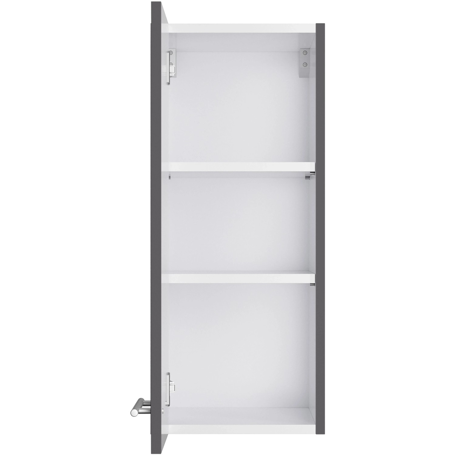 Optifit Oberschrank Ingvar420, 30cm, anthrazit matt, mit 2 Einlegeböden für die Küche.
